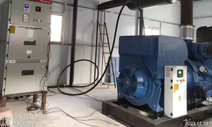 Backup power supply for high-voltage generator sets
