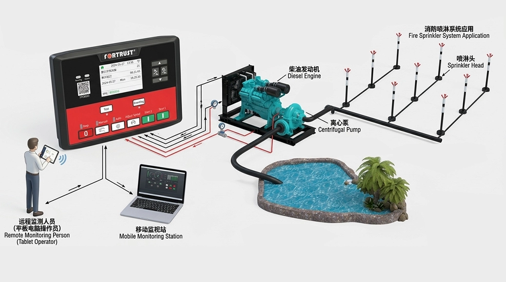Water pump unit control system solution