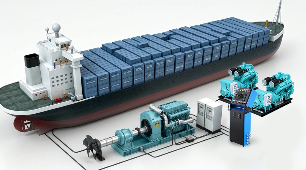 Marine main/auxiliary engine control box solutions