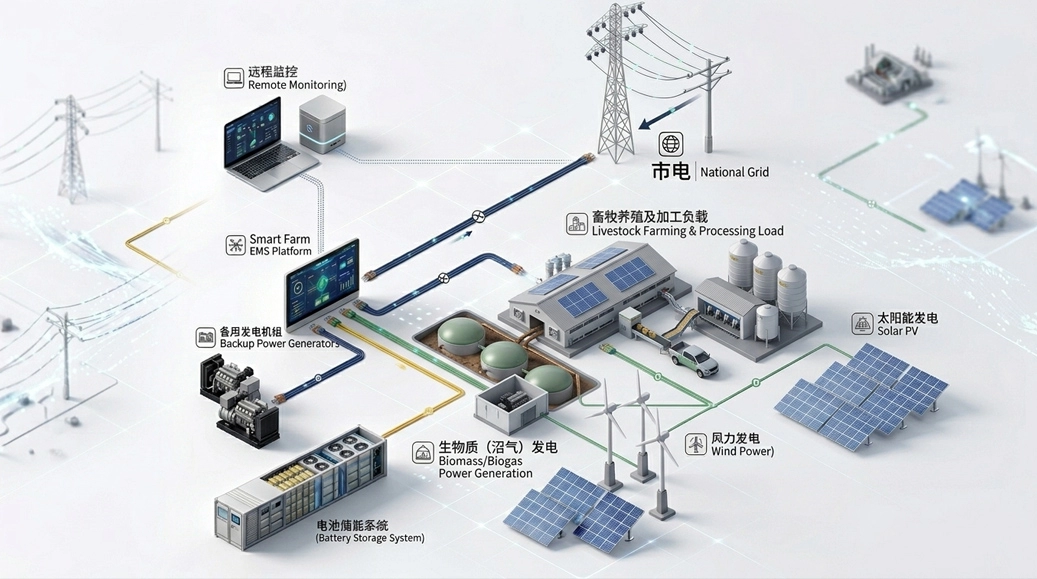 Livestock microgrid scenario